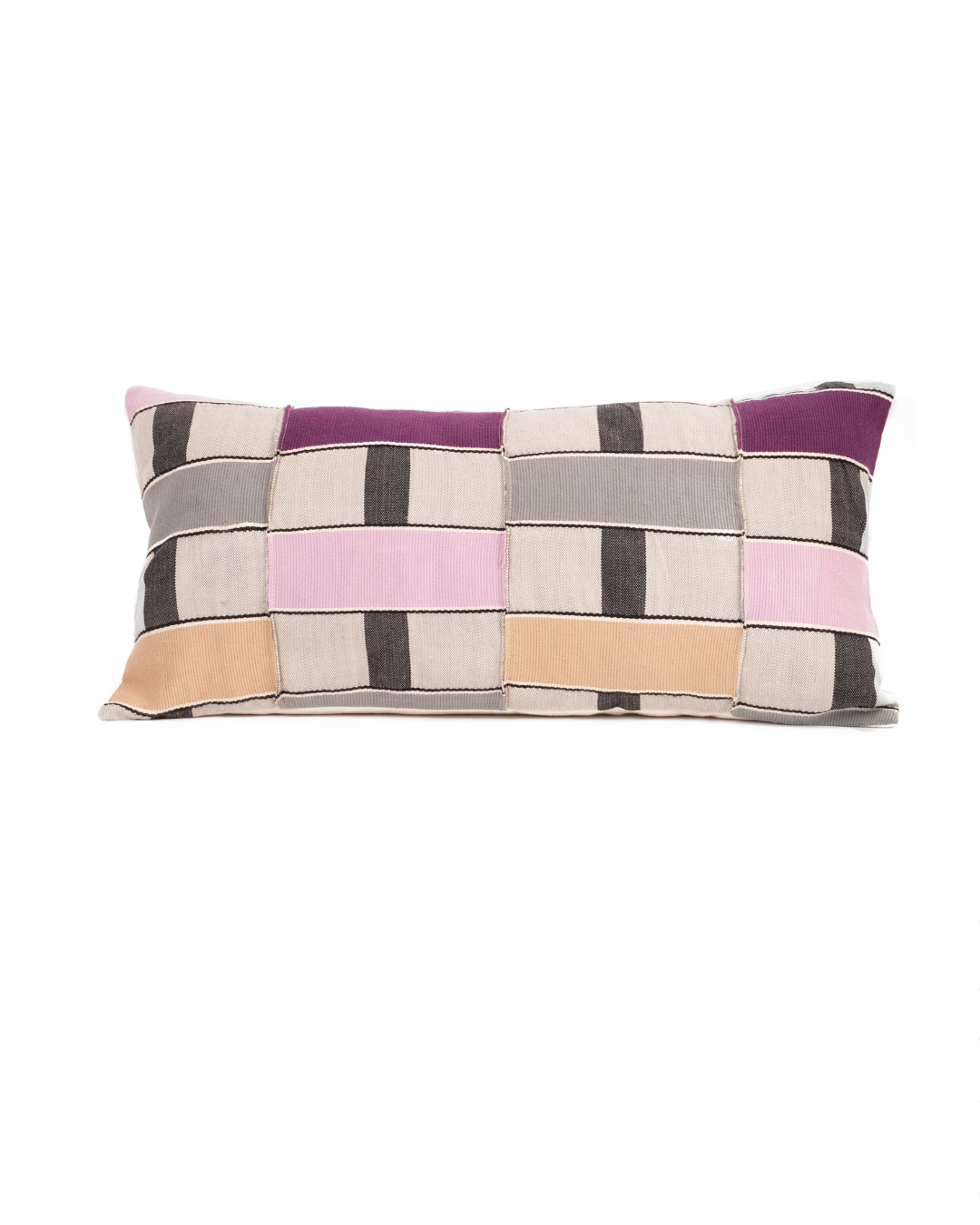 Orchid Lumbar Kente Cushion