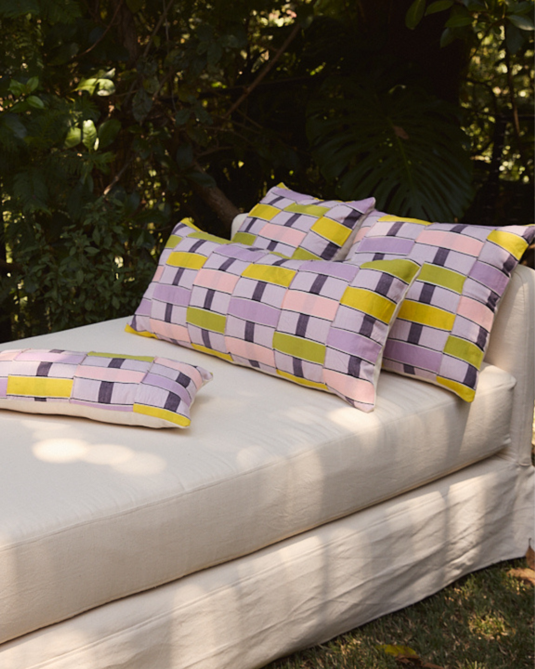 Bloom Lumbar Kente Cushion