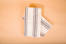 Load image into Gallery viewer, Black and Red Stripe Tea Towels
