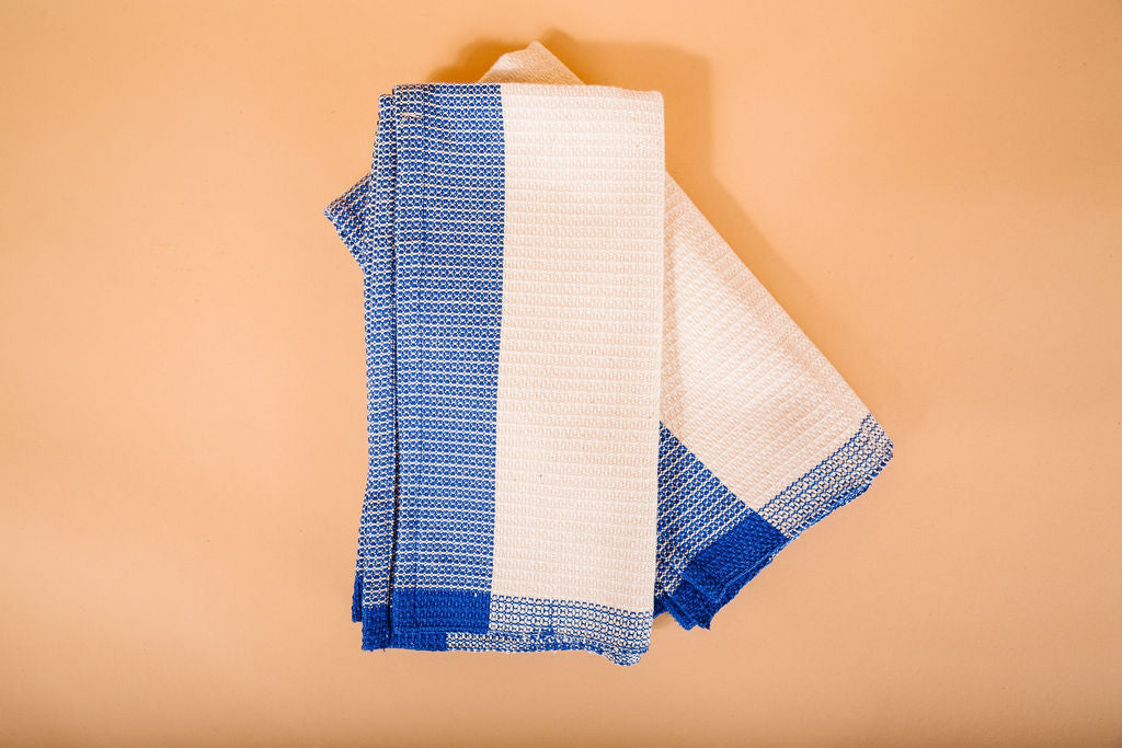 Blue Edge Tea Towels