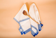 Load image into Gallery viewer, Blue Edge Tea Towels
