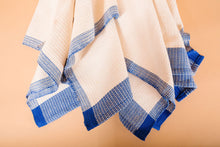 Load image into Gallery viewer, Blue Edge Tea Towels
